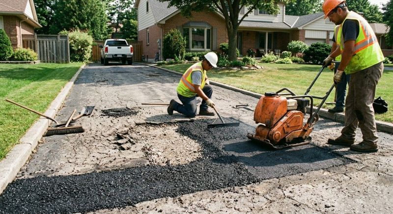 Asphalt Pothole Filling in Orange County, CA